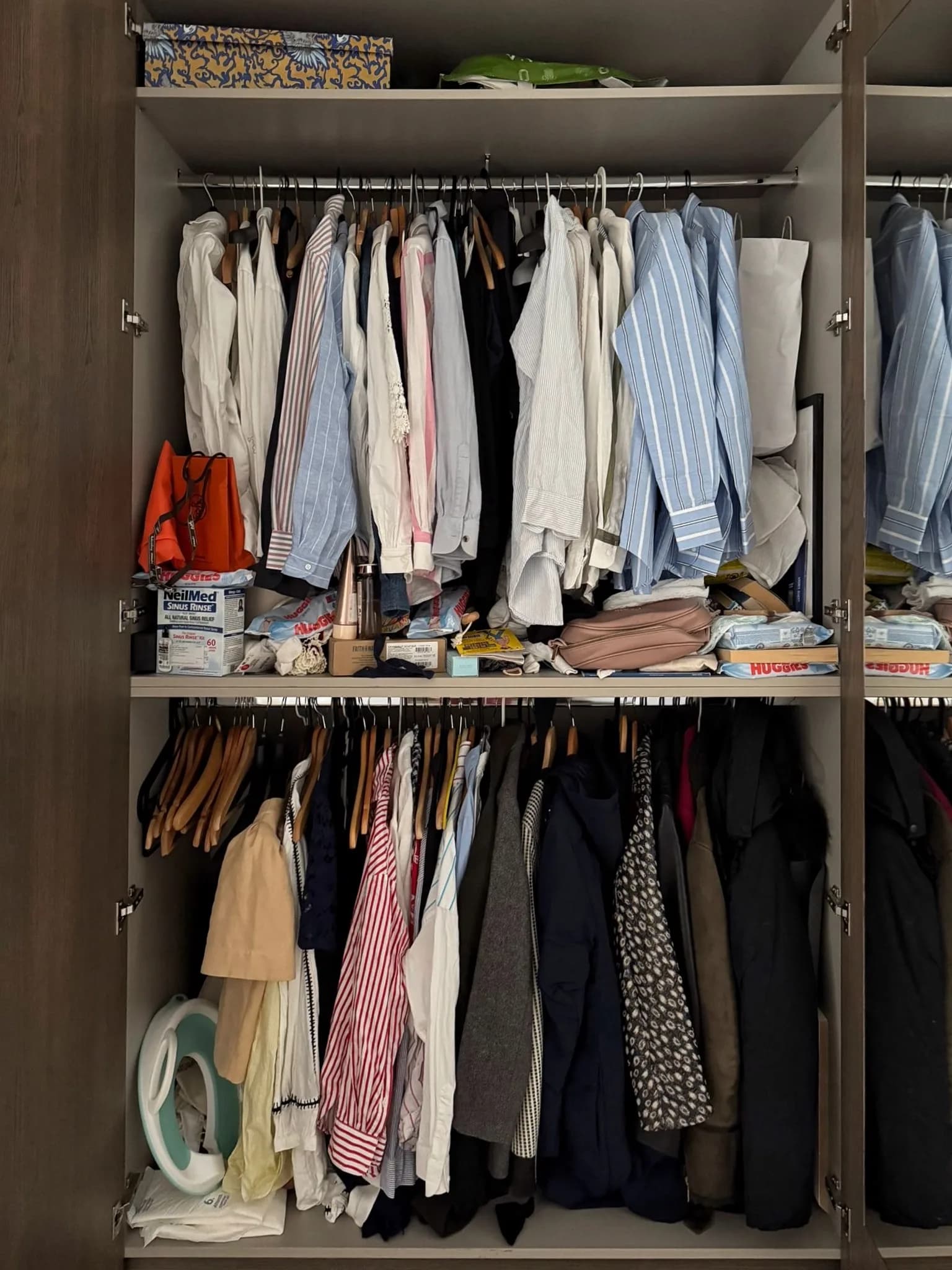 Before — unpacked and organised new London home